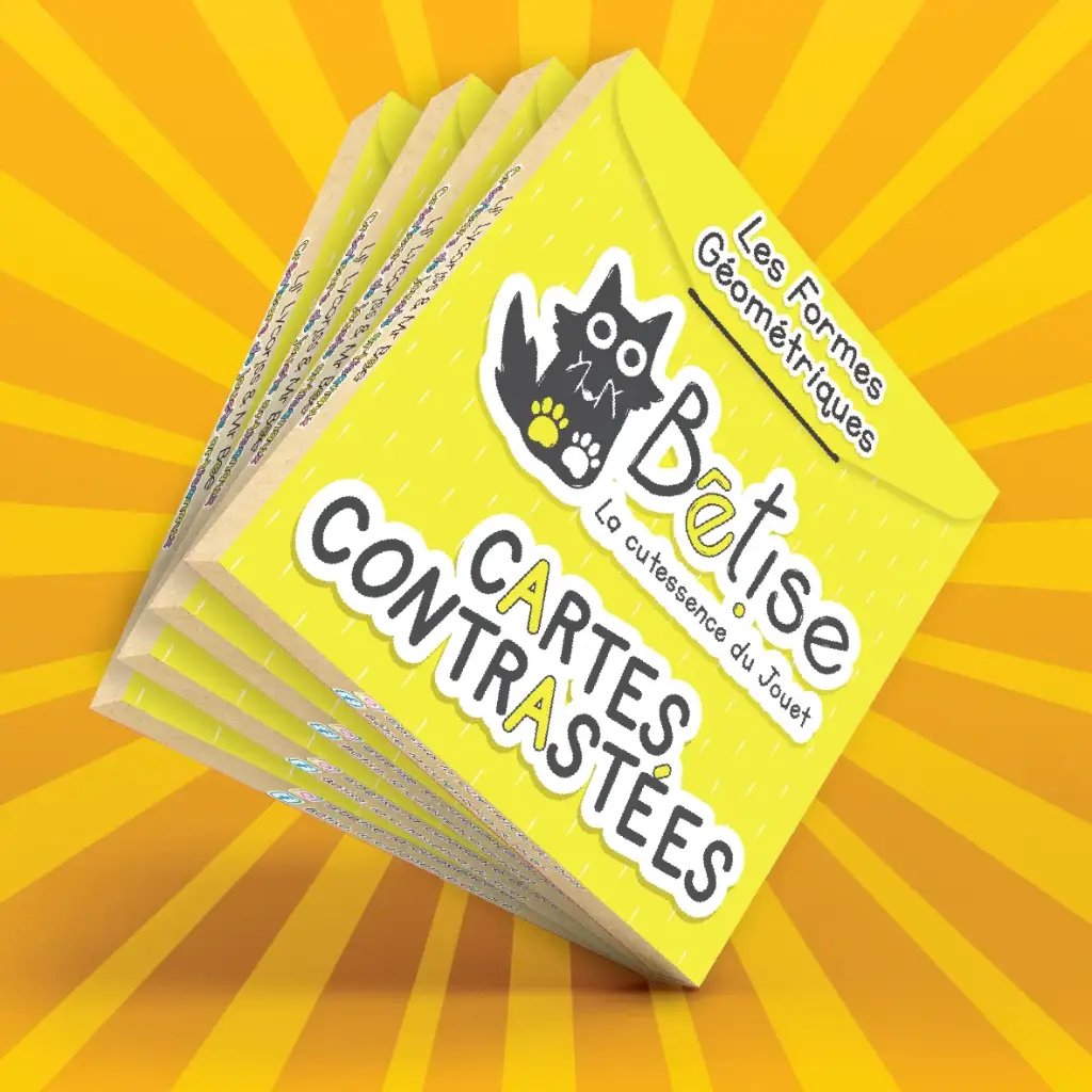 Lot de 4 paquets de Cartes Contrastées • à composer