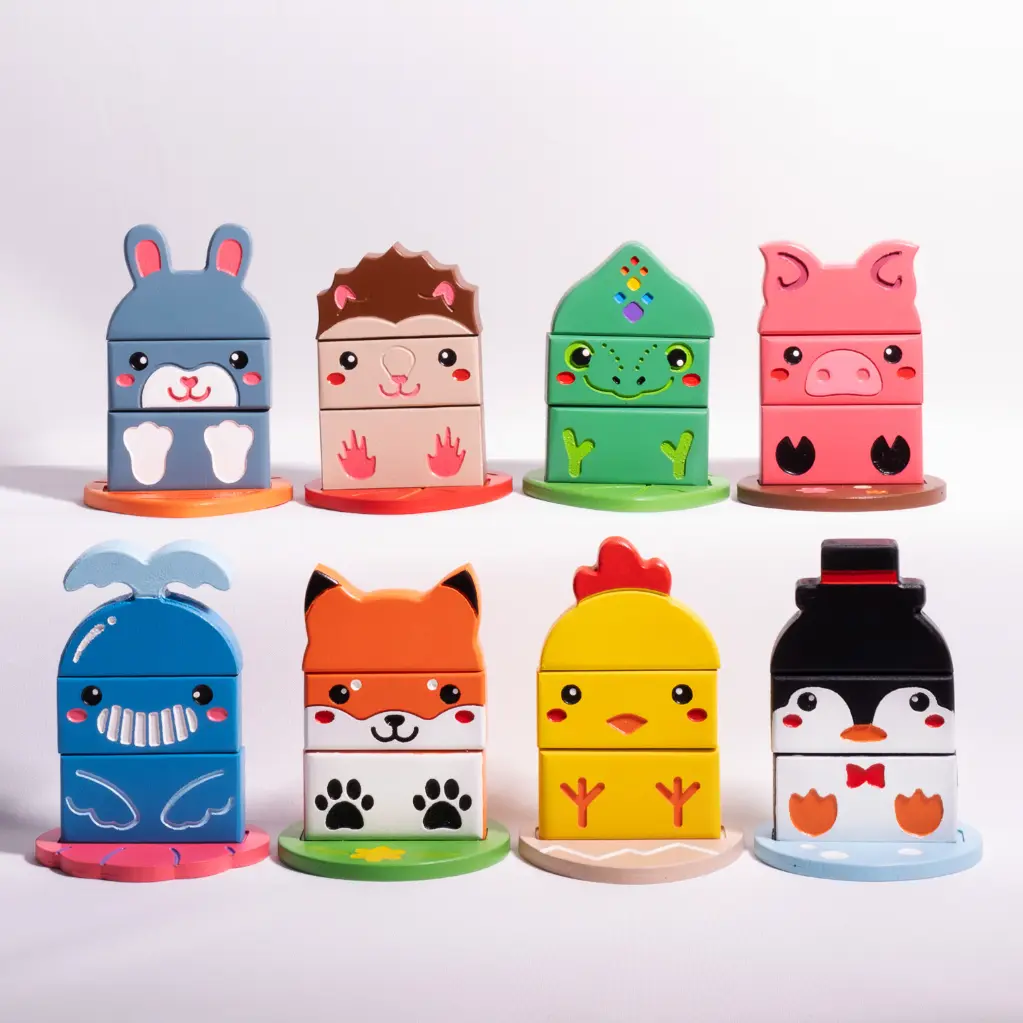 Duo d'Animaux Empilable • à composer