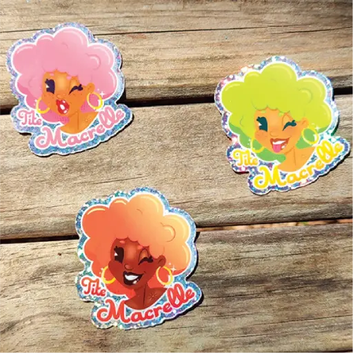 Autocollant pailleté  • Tite Macrelle